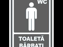 Indicator gri  pentru toaleta barbati